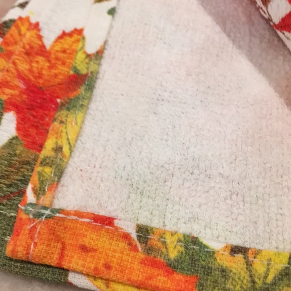 Rockhill Fall Leaves Harvest Kitchen Towel Set of 2, 18”X28”, %100 Cotton NWT - Picture 7 of 10